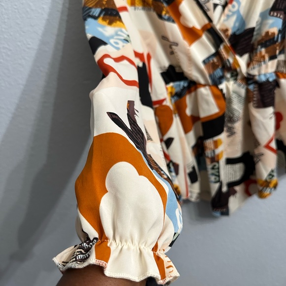 EUC 2XL Long Sleeve Wrap Blouse - Picture 8 of 10